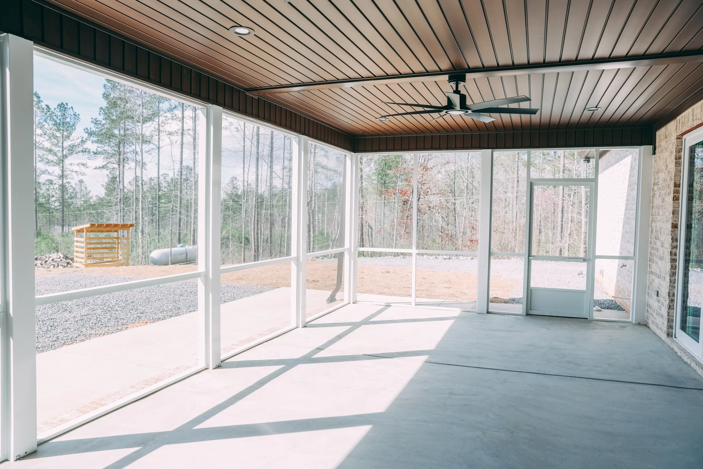 Outdoor living structure built by Waterstone in East Alabama