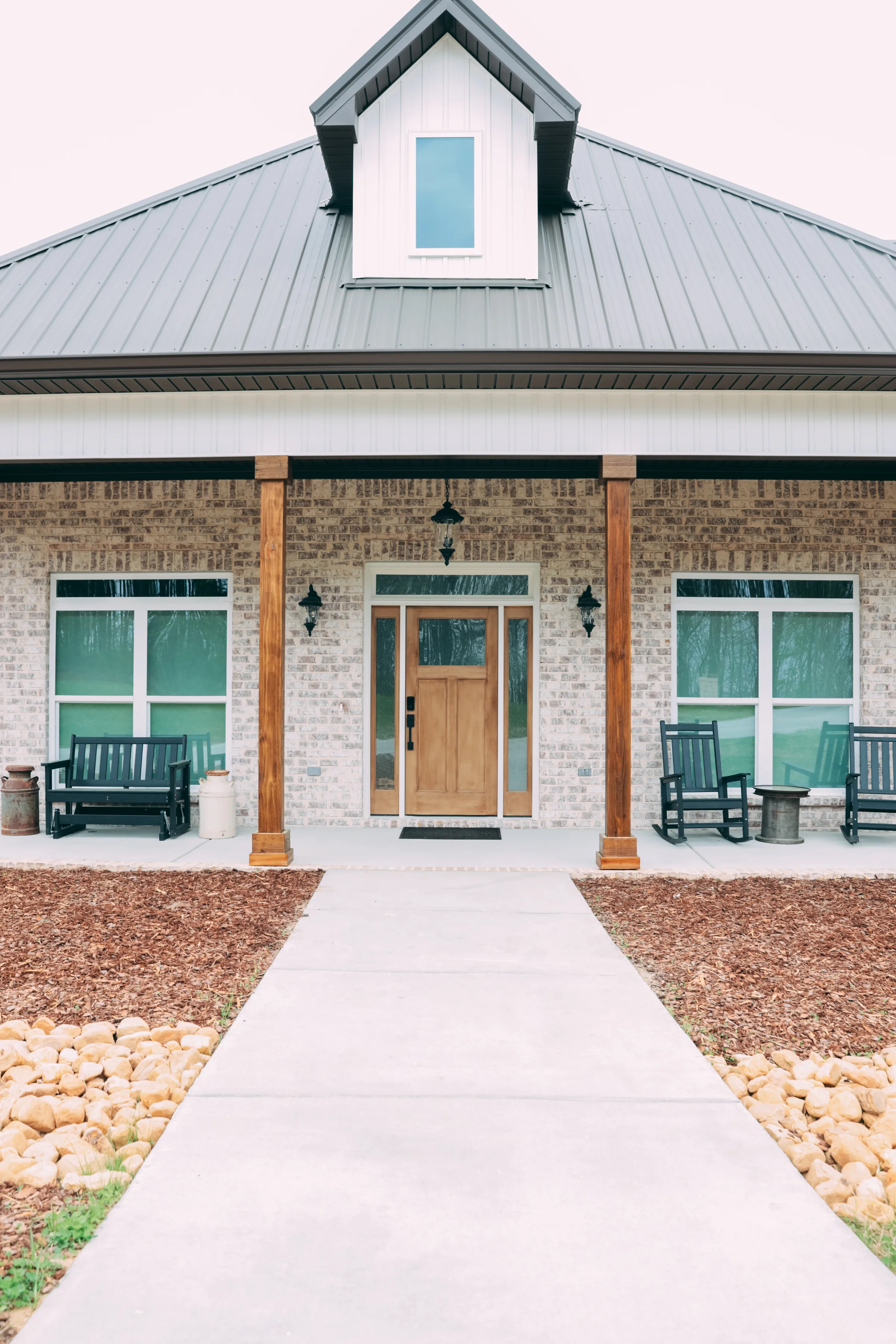 Exterior siding and trim with clean flashing detail
